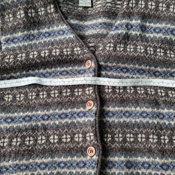 Jacob virgin wool v-neck button up sweater - Picture 5 of 5
